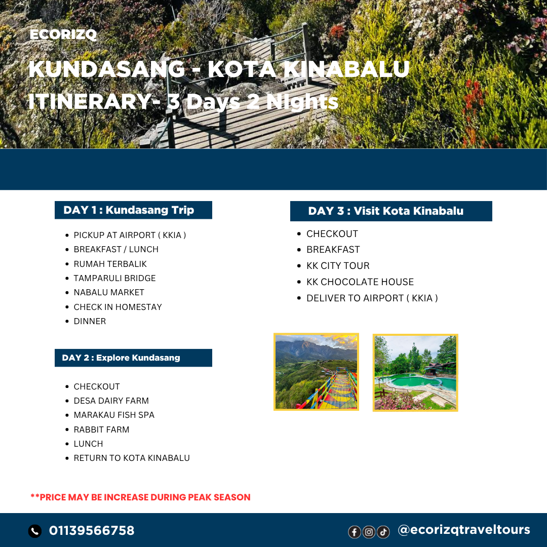 3D2N Inbound Itinerary