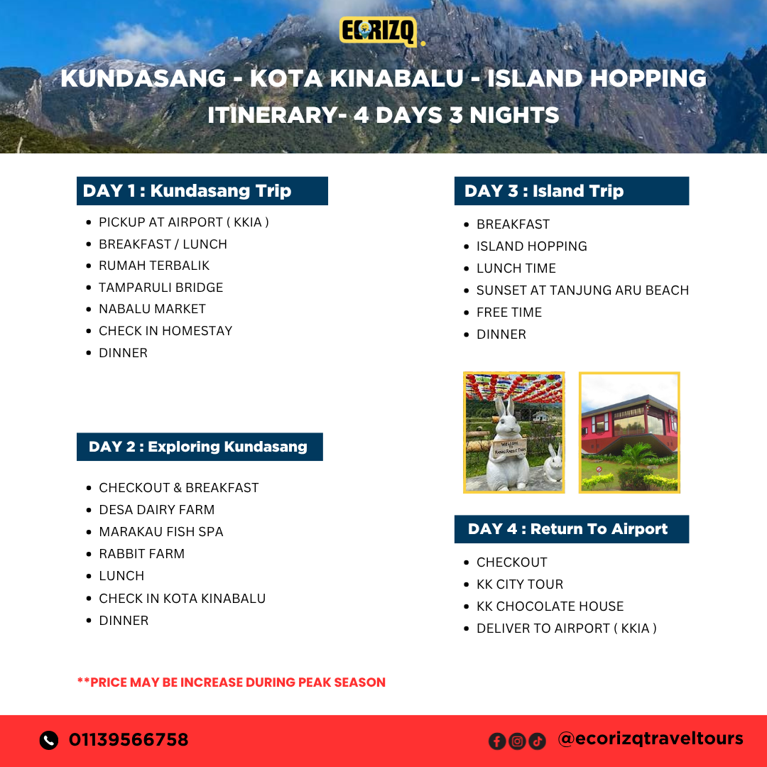 4D3N Inbound Itinerary