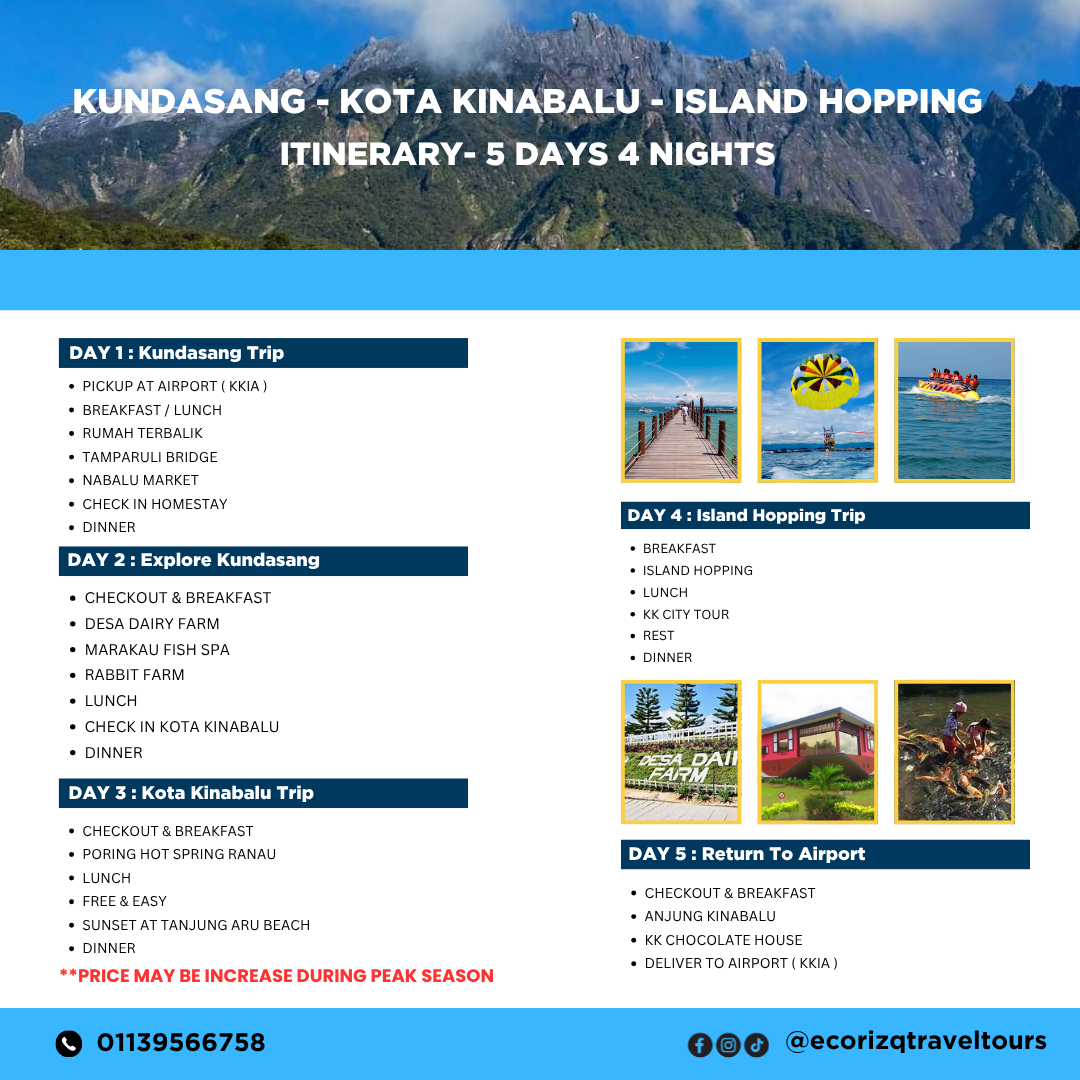 5D4N Inbound Itinerary